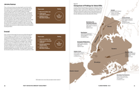 Chart and map comparing recent neighborhood rezonings